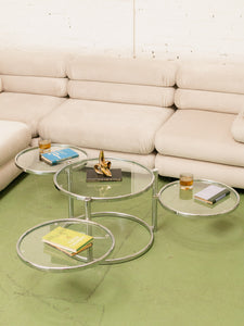 Multi Circle Chrome Table