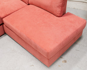 Michonne Sectional Sofa in Parallel Paprika