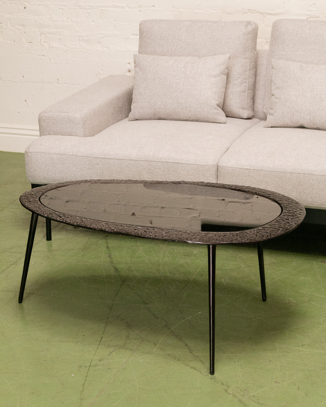 Modern Black Asymmetric Coffee Table