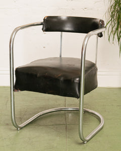 Art Deco Club Chair in Black