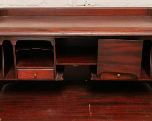 Late 19th-Early 20th C. Mahogany Renaissance Drop Front Bureau