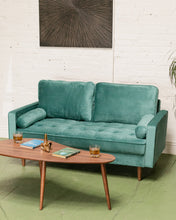 Load image into Gallery viewer, Maya Sofa in Napa Teal Blue
