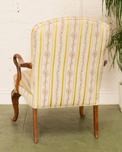 Load image into Gallery viewer, Mid 20th Century Queen Anne Style Upholstered Mahogany Armchair
