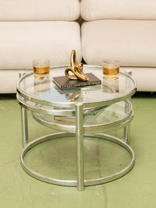 Multi Circle Chrome Table