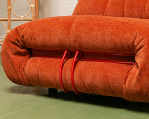 Low Profile Modular Orange Chair