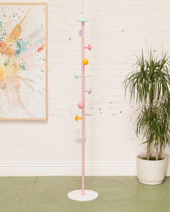 Pink and Pastel Coat Rack