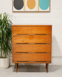 Sleek Walnut  Highboy