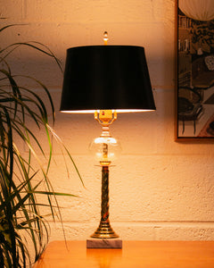 Regency Table Lamp Handblown Glass