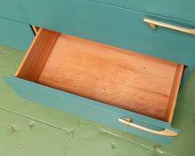 Load image into Gallery viewer, Teal 1950’s Dresser
