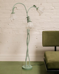 Mint Flower Floor Lamp