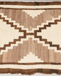 Brown Geometric Rug (as-is)