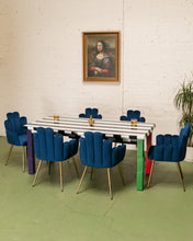 Load image into Gallery viewer, Striped Sculptural Dining Table
