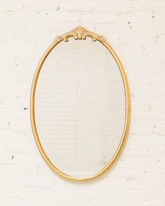 Oval Gold Mirror