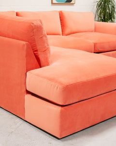 Michonne Sofa in Coral Pink