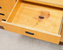 Load image into Gallery viewer, Long Mid Century Chest of Drawers Credenza
