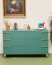 Load image into Gallery viewer, Teal 1950’s Dresser
