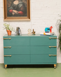 Teal 1950’s Dresser