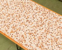 Load image into Gallery viewer, Vintage Tiled Coffee Table with Hairpin Legs
