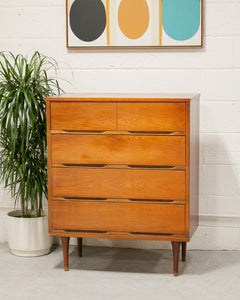 Sleek Walnut  Highboy