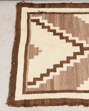 Load image into Gallery viewer, Brown Geometric Rug (as-is)
