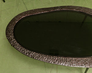 Modern Black Asymmetric Coffee Table