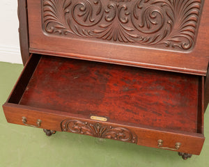 Late 19th-Early 20th C. Mahogany Renaissance Drop Front Bureau