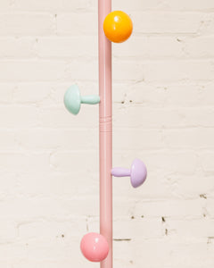 Pink and Pastel Coat Rack