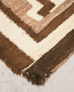 Brown Geometric Rug (as-is)