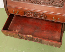 Load image into Gallery viewer, Late 19th-Early 20th C. Mahogany Renaissance Drop Front Bureau
