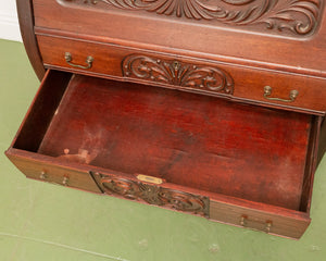 Late 19th-Early 20th C. Mahogany Renaissance Drop Front Bureau