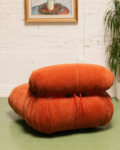 Low Profile Modular Orange Chair