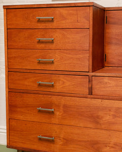 Walnut Valet Chest of Drawers