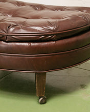 Load image into Gallery viewer, Leather Half Moon Ottoman
