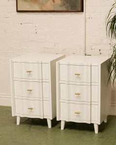 Tall 3 Drawer Nightstand Chest Pair of Drawers