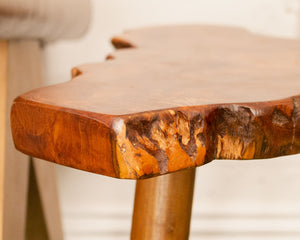 Live Edge Solid Wood Side Table