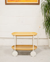 Load image into Gallery viewer, Mustard Metal Cart Side Table
