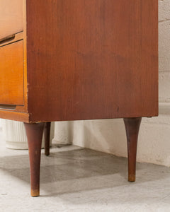 Sleek Walnut  Highboy