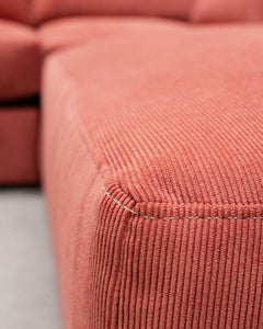 Michonne Sectional Sofa in Parallel Paprika