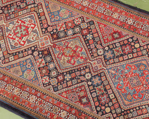 Wide Runner Turkish Antique Rug