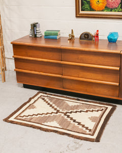 Brown Geometric Rug (as-is)