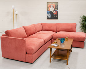 Michonne Sectional Sofa in Parallel Paprika