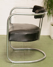 Load image into Gallery viewer, Art Deco Club Chair in Black
