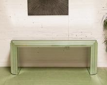 Load image into Gallery viewer, Midcentury Mirrored Glass Console Table with Mirrored Surface
