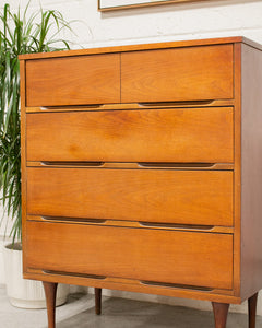 Sleek Walnut  Highboy