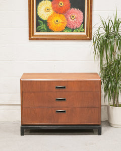 Walnut and Black Lowboy