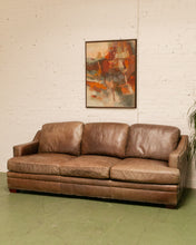 Load image into Gallery viewer, Leather Distressed Sofa
