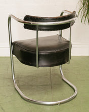 Load image into Gallery viewer, Art Deco Club Chair in Black
