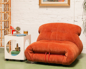 Low Profile Modular Orange Chair