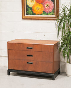 Walnut and Black Lowboy