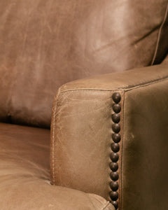 Leather Distressed Sofa